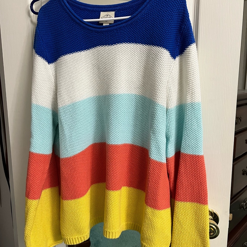 Colorblock sweater size XXL